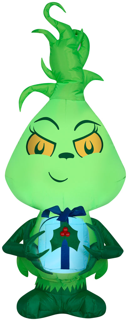 Gemmy Christmas Airblown Inflatable Inflatable Little Grinch, 4 Feet