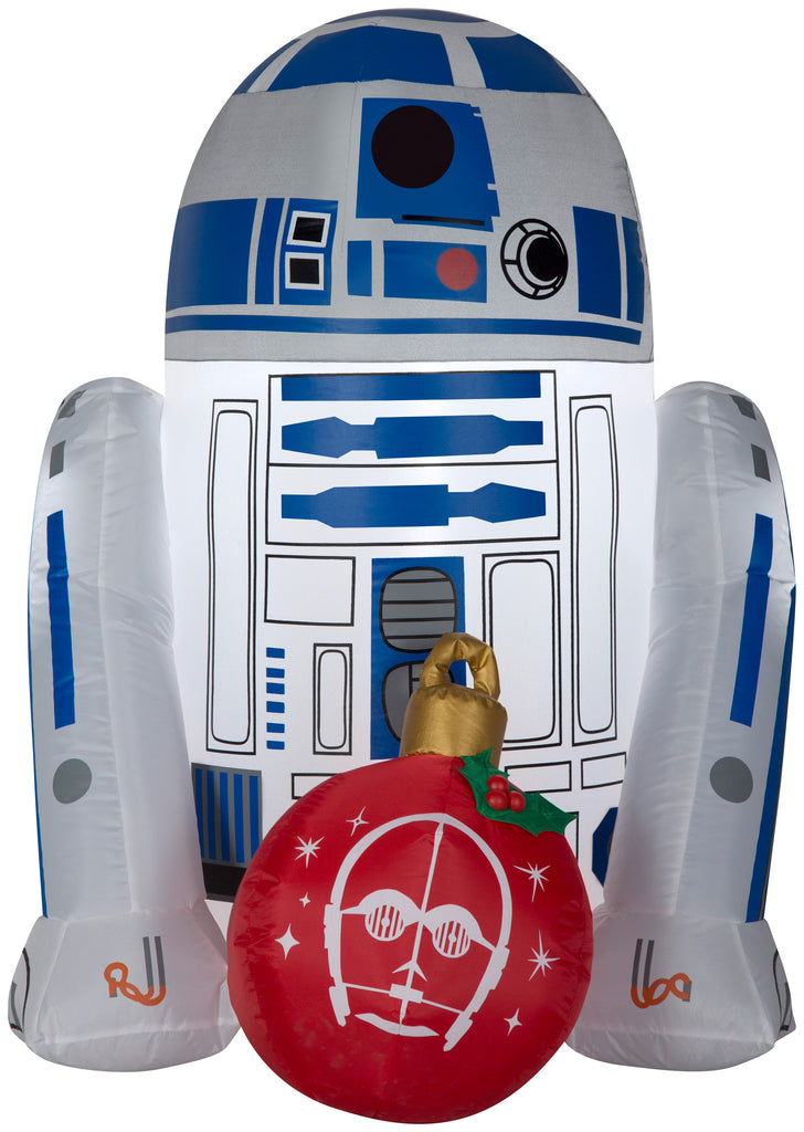 Gemmy Star Wars Airblown Inflatable R2-D2 with Ornament, 3 Feet