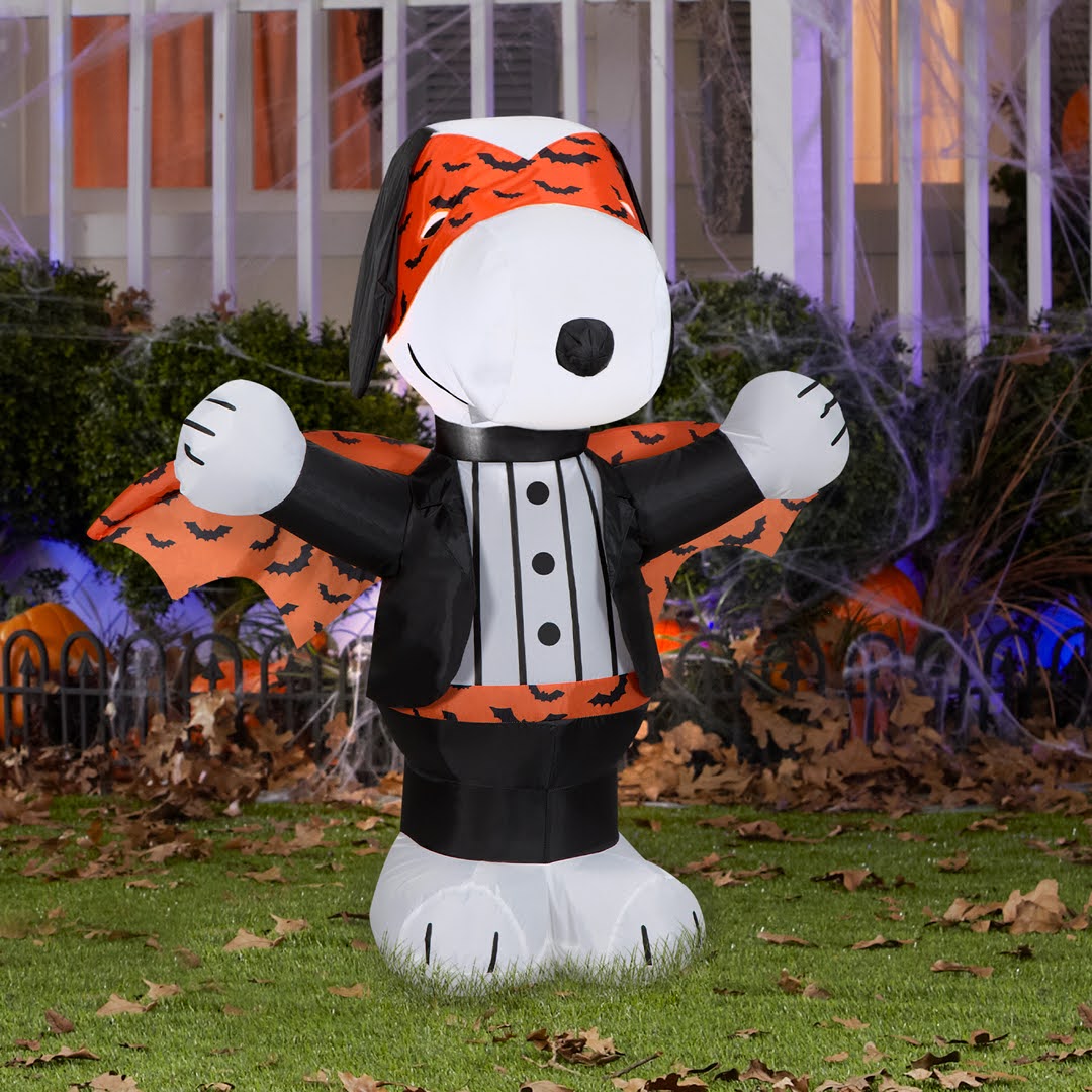 Gemmy Halloween Airblown Inflatable Snoopy as Vampire, 3 Feet Tall ...