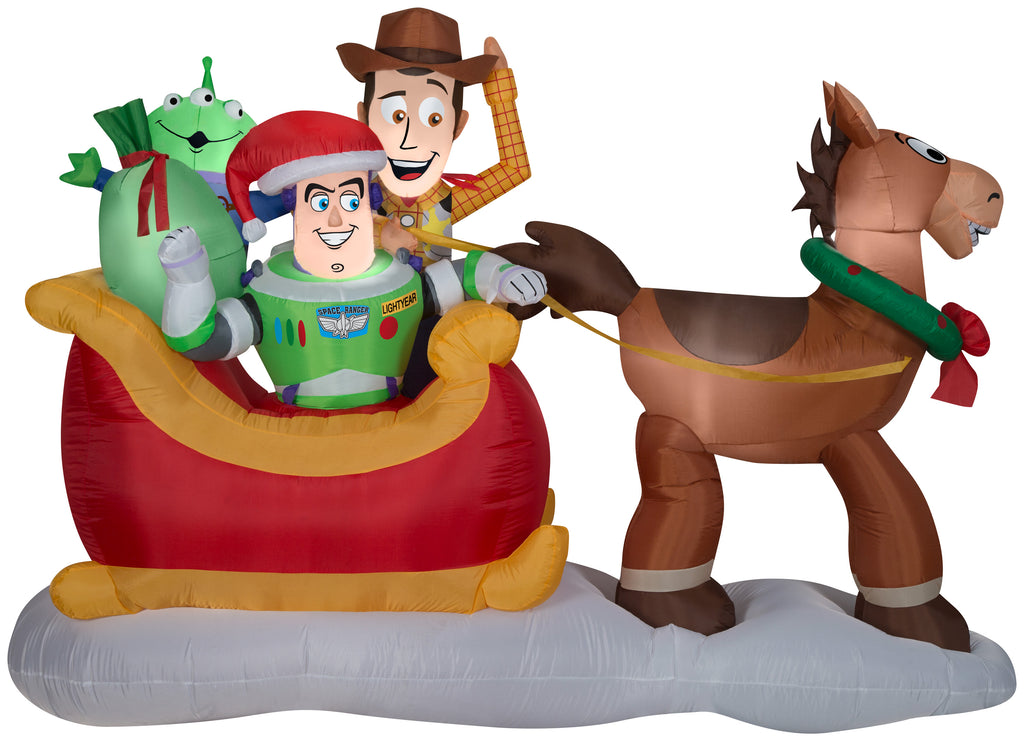 Gemmy Airblown Inflatable Toy Story Sleigh