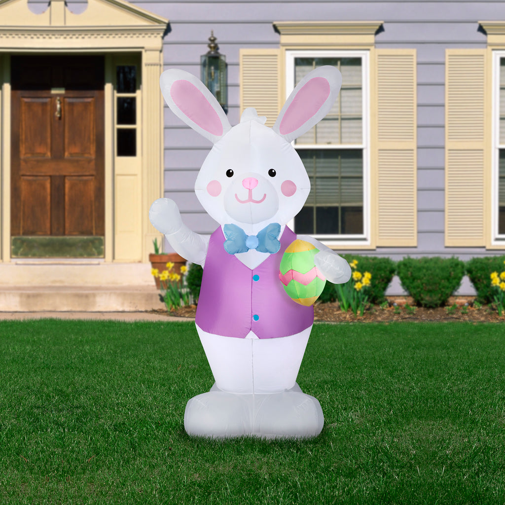 Gemmy 7FT Easter Inflatable Bunny with Egg