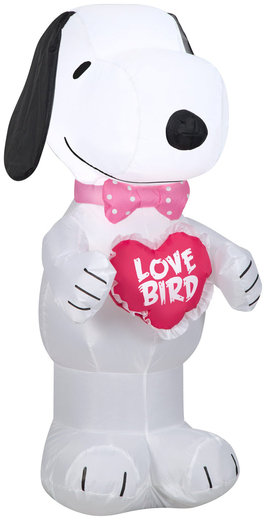 Gemmy Airblown Inflatable Valentine Snoopy, 3.2 ft Tall