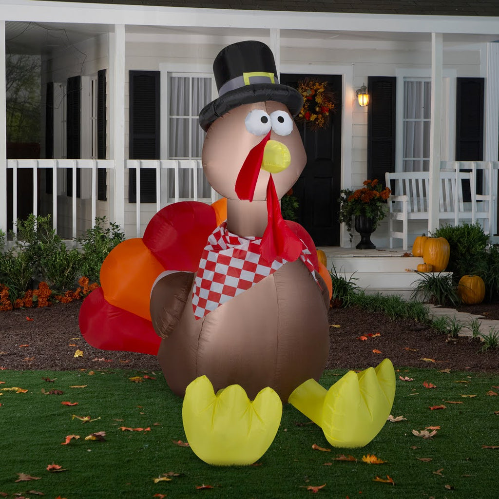 Gemmy 6ft Turkey Lighted Airblown Inflatable – Inflatableholidays